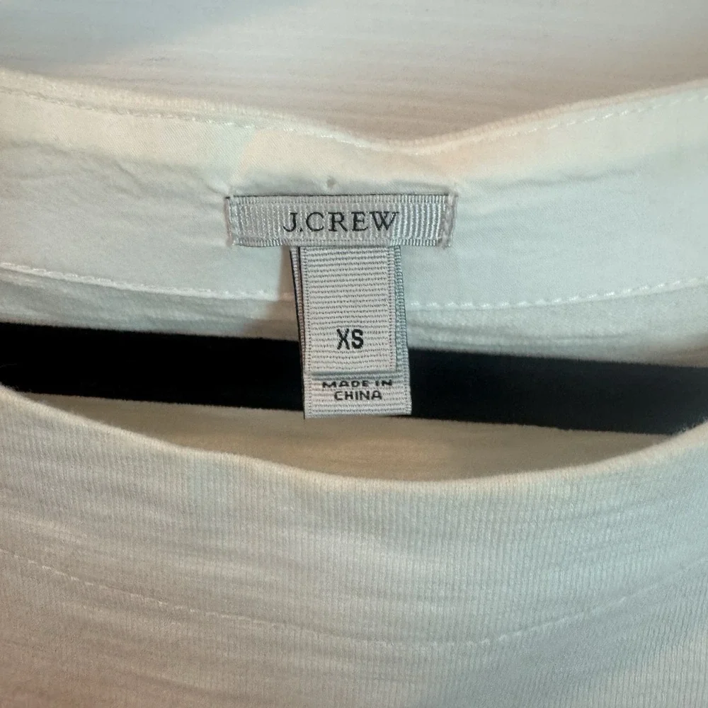 J. Crew Colorblock T Shirt Dress‎ Pockets Red Pink 100% Cotton Size XS